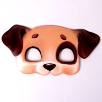 Набор бумажной посуды одноразовый с масками &laquo;Щенята&raquo;: 6 тарелок, 6 стаканов, 6 масок