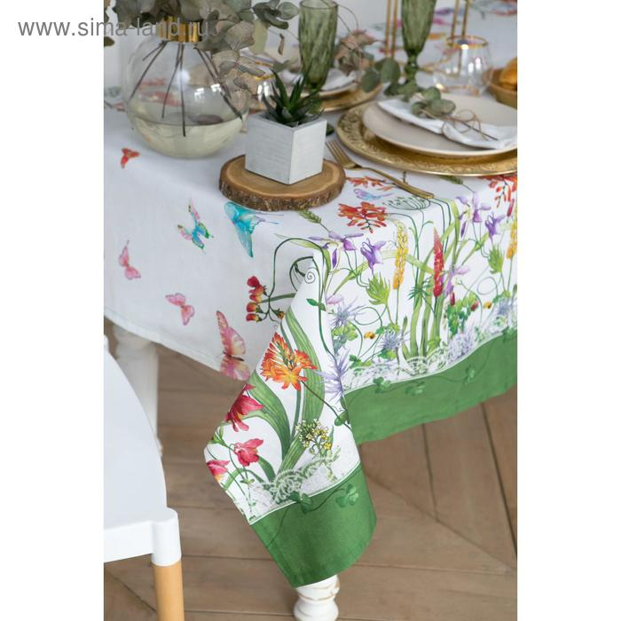 Скатерть Скатерть "Этель" Луговые цветы 220х150 см, 100 % хл, саржа 190 гр/м2
