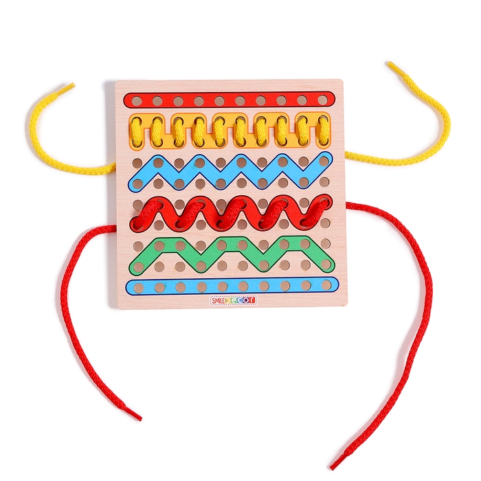 Игра по системе Монтессори &laquo;Шнуровка. Линии&raquo;