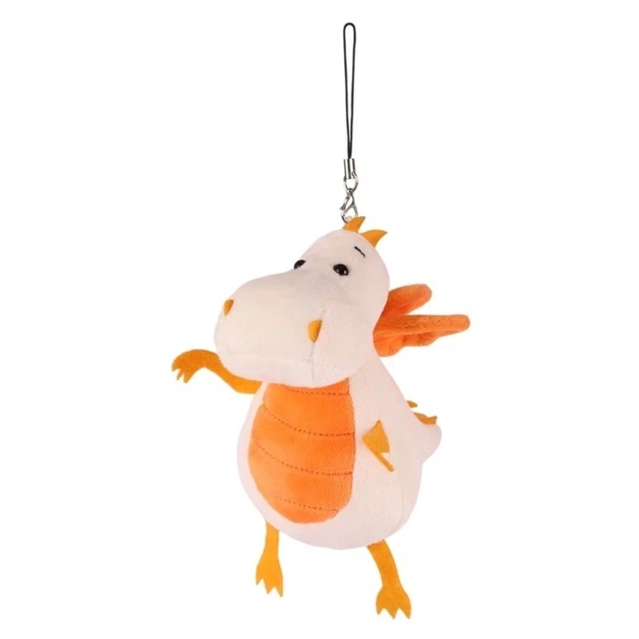 Мягкая игрушка &laquo;Дракончик&raquo;, молочно-оранжевый животик, 13 см