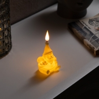 Светодиодная фигура &laquo;Дед Мороз&raquo; 5.5 &times; 12.5 &times; 5 см, пластик, батарейки AG13х3 (в комплекте), свечение тёплое белое