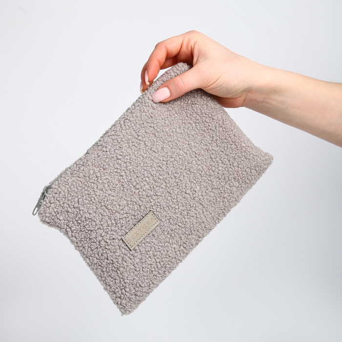 Косметичка на молнии, TEXTURA, цвет серый Косметичка на молнии, TEXTURA, цвет серый