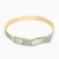 Ошейник "Мягкость", полиэстер, с бубенчиком, 34 х 1 см, зелёный Ошейник "Мягкость", полиэстер, с бубенчиком, 34 х 1 см, зелёный