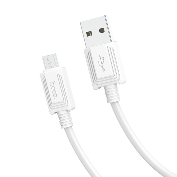 Кабель Hoco X73, Micro USB - USB, 2.4 А, 1 м, передача данных, ПВХ, белый Кабель Hoco X73, Micro USB - USB, 2.4 А, 1 м, передача данных, ПВХ, белый