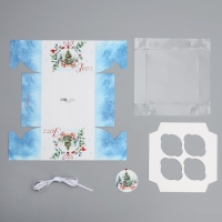 Коробка для капкейка &laquo;Яркого Нового года&raquo;, шар, 16 х 16 х 10 см, Новый год