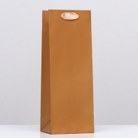 Пакет под бутылку &laquo;Коричневый&raquo;, 13 x 36 x 10 см