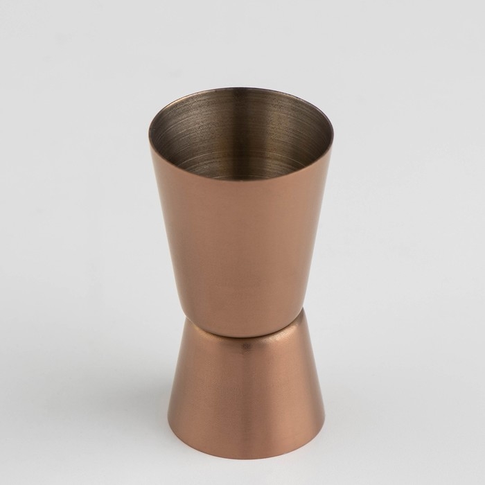 Джиггер Доляна &laquo;Металлик&raquo;, 15/30 мл, нержавеющая сталь, цвет коричневый