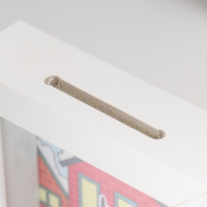 Копилка интерьерная пластик Копилка интерьерная пластик "Оленёнок. Приятных сюрпризов в новом году!" 17х12х3,8 см