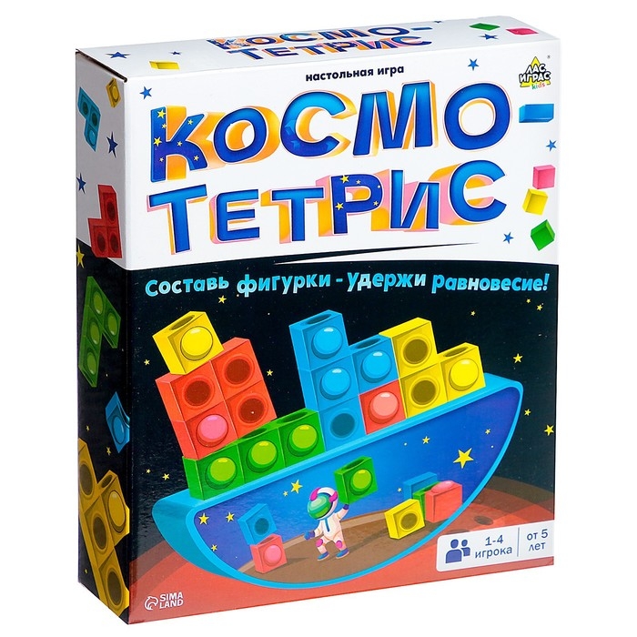 Настольная игра &laquo;Космо-тетрис&raquo;, 1-4 игрока, 5+
