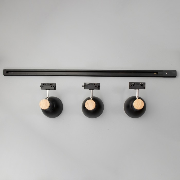 Спот Спот "Бейкер" 3хЕ27 40Вт черный 100х17х12 см