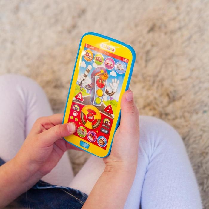 Телефон обучающий &laquo;Умный светофор&raquo;, звуковые эффекты, работает от батареек