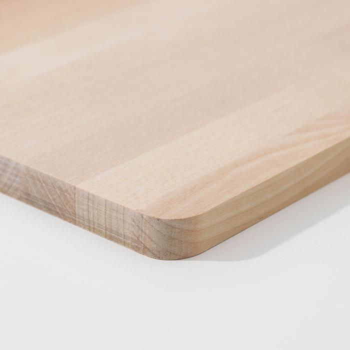 Нaбор разделочных досок на подставке Доляна, 3 шт: 35&times;22 см, 32&times;20 см, 31&times;18 см, массив берёзы