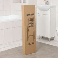 Стеллаж над стиральной машинкой, 65&times;25&times;152 см, цвет чёрный