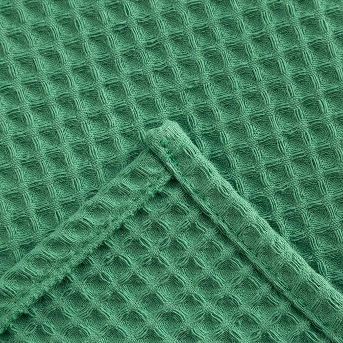 Полотенце вафельное «Этель» 70х140 см, цвет зелёный, плотность 240 г/м2 Полотенце вафельное «Этель» 70х140 см, цвет зелёный, плотность 240 г/м2
