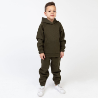 Костюм детский с начёсом (толстовка, брюки) KAFTAN "Basic line" р.38 (146-152), хаки