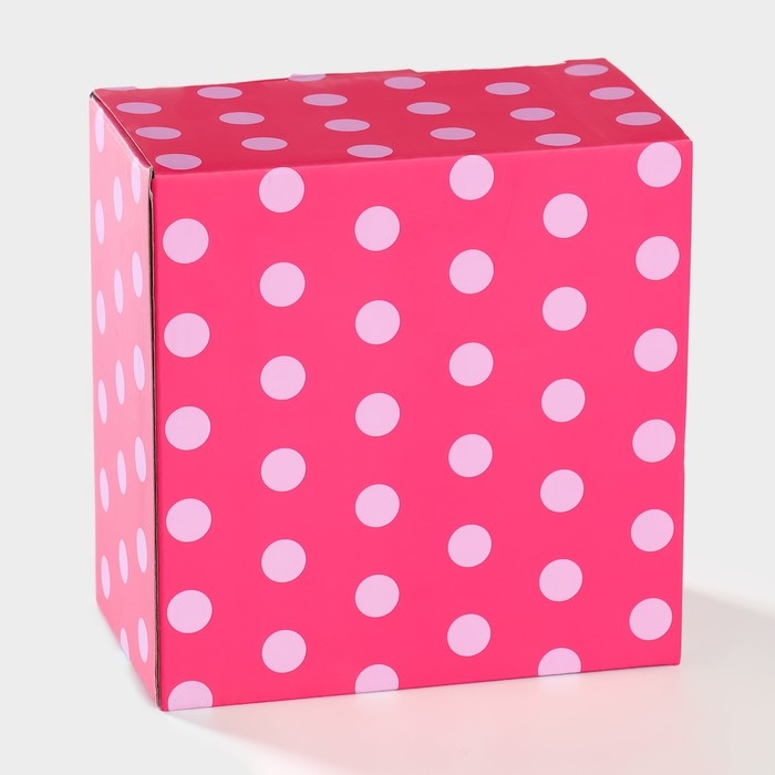 Салатник керамический Доляна &laquo;Горошек&raquo;, 580 мл, цвет розовый