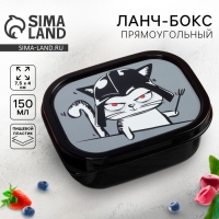 Ланч-бокс прямоугольный FoodVibes &laquo;Переходи на тёмную сторону&raquo;, 150 мл