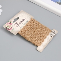 Тесьма декоративная текстиль "Петельки" ширина 1 см намотка 2 метра Тесьма декоративная текстиль "Петельки" ширина 1 см намотка 2 метра