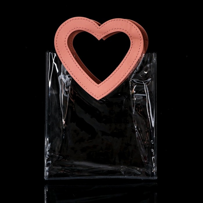 Пакет подарочный из ПВХ Розовый 20Х18Х10 см Пакет подарочный из ПВХ Розовый 20Х18Х10 см