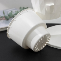 Кашпо многоярусное Ruby &laquo;Каскад&raquo;, 3 шт, 1 л, цвет белый