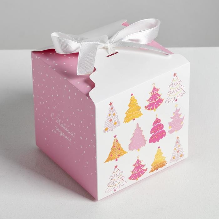 Коробка подарочная новогодняя складная &laquo;Чудеса&raquo;, 12 х 12 х 12 см, Новый год