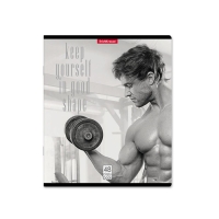 Тетрадь 48 листов в клетку, ErichKrause "Будь в форме", обложка мелованный картон, блок офсет 100% белизна, МИКС (1 вид в спайке) Тетрадь 48 листов в клетку, ErichKrause "Будь в форме", обложка мелованный картон, блок офсет 100% белизна, МИКС (1 вид в спайке)