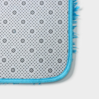 Коврики для ванной и туалета Доляна «Пушистик», 2 шт: 40×50, 50×80 см цвет голубой Коврики для ванной и туалета Доляна «Пушистик», 2 шт: 40×50, 50×80 см цвет голубой