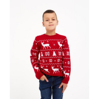 Джемпер вязаный детский KAFTAN "New Year" размер 34 (122-128 см) Джемпер вязаный детский KAFTAN "New Year" размер 34 (122-128 см)