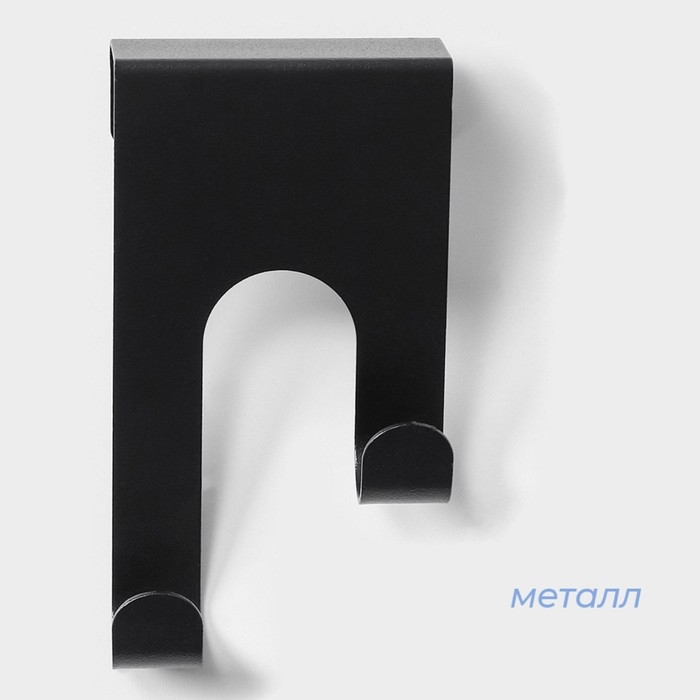 Крючок надверный SAVANNA Black Loft, металл, 11&times;6&times;5 см, цвет чёрный