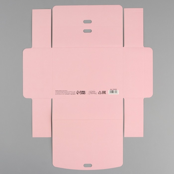 Коробка подарочная складная, упаковка, «Розовая», 16,5 х 12,5 х 5 см, БЕЗ ЛЕНТЫ Коробка подарочная складная, упаковка, «Розовая», 16,5 х 12,5 х 5 см, БЕЗ ЛЕНТЫ