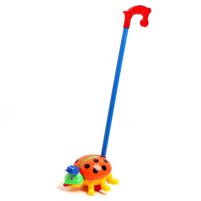 Каталка «Жучок», на палочке, цвета МИКС Каталка «Жучок», на палочке, цвета МИКС