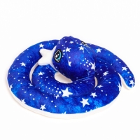 Мягкая игрушка «Змея», 20 см, лунная, со звездой Мягкая игрушка «Змея», 20 см, лунная, со звездой