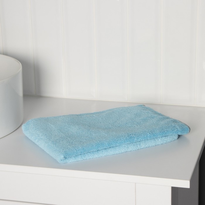 Тряпка для пола Raccoon, 250 г/м², 60×80 см, микрофибра, с оверлоком, 1 шт, цвет голубой Тряпка для пола Raccoon, 250 г/м², 60×80 см, микрофибра, с оверлоком, 1 шт, цвет голубой