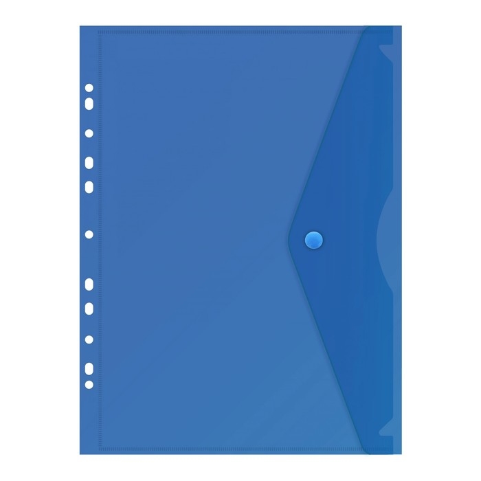 Набор папок-конвертов на кнопке 5 штук, А4, 180 мкм, Calligrata Office, прозрачная, перфорация по длинной стороне, МИКС Набор папок-конвертов на кнопке 5 штук, А4, 180 мкм, Calligrata Office, прозрачная, перфорация по длинной стороне, МИКС