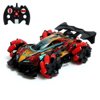 Машина радиоуправляемая &laquo;Гоночная&raquo;, работает от аккумулятора, эффект дыма, световые эффекты, цвет красный