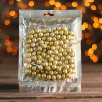 Фигурка для поделок и декора &laquo;Шар&raquo;, набор 100 шт., размер 1 шт. 0,4-0,7 см, цвет золото