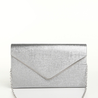 Сумка-клатч на магните, цвет серый