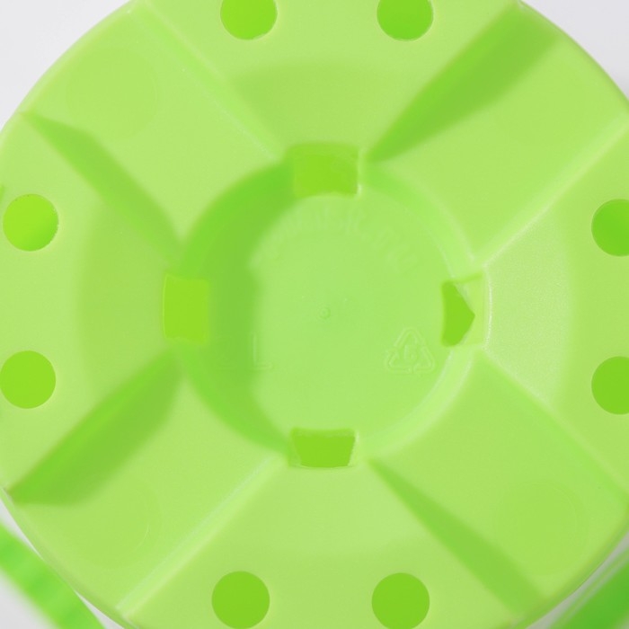 Горшок для цветов &laquo;Роза&raquo;, 2 л, d=14 см, цвет зелёный