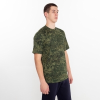 Футболка мужская, цвет камуфляж зелёный, размер 56 Футболка мужская, цвет камуфляж зелёный, размер 56