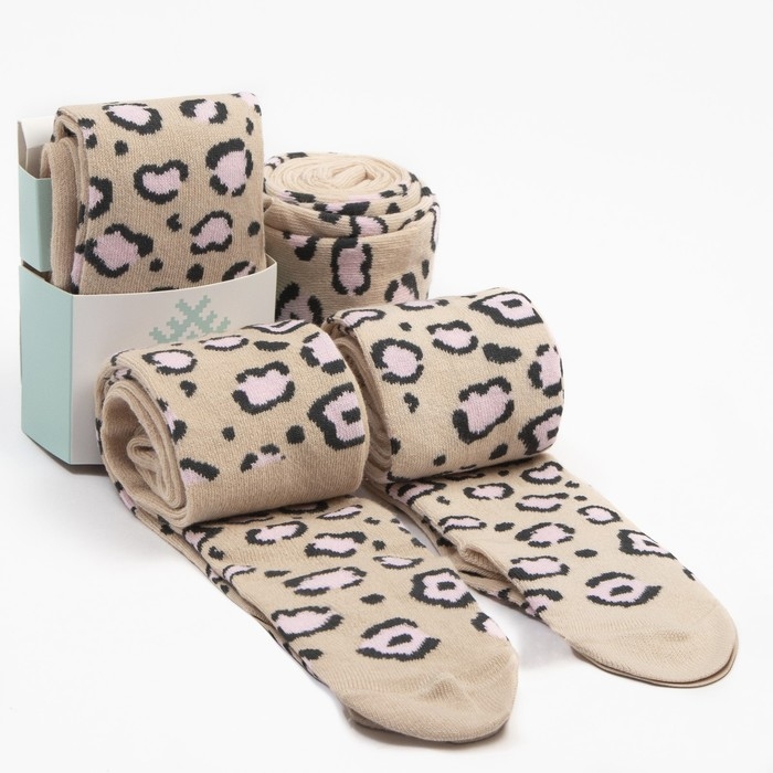 Колготки детские KAFTAN Колготки детские KAFTAN "Леопард" 104-110 см, бежевые