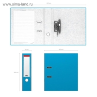 Папка-регистратор А4, 70 мм, ErichKrause "Neon", с арочным механизмом, голубая Папка-регистратор А4, 70 мм, ErichKrause "Neon", с арочным механизмом, голубая