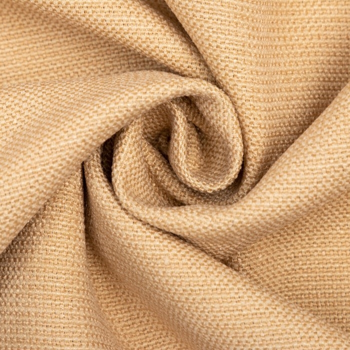 Штора портьерная Этель &laquo;Структурная&raquo;, цвет бежевый, на шторной ленте, 130х300 см, 100% п/э