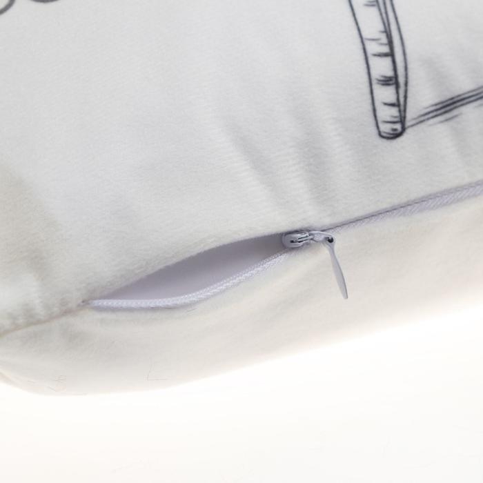 Наволочка декоративная Этель Девичьи истории &laquo;Прогулка&raquo; 40х40 см, велюр