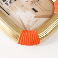 Фоторамка полистоун 10х15 см "Фабиан" золотая с оранжевым 14,9х2,4х19,8 см Фоторамка полистоун 10х15 см "Фабиан" золотая с оранжевым 14,9х2,4х19,8 см