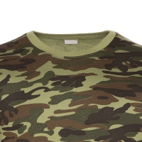 Лонгслив мужской с начёсом, цвет камуфляж тёмно-зелёный, размер 54