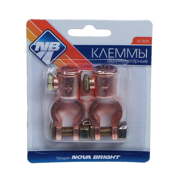 Клеммы АКБ Nova bright ВТ10, набор 2 шт Клеммы АКБ Nova bright ВТ10, набор 2 шт
