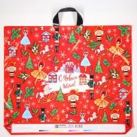 Новый год. Пакет "Щелкунчик", полиэтиленовый с петлевой ручкой, 60х50 см. Новый год. Пакет "Щелкунчик", полиэтиленовый с петлевой ручкой, 60х50 см.