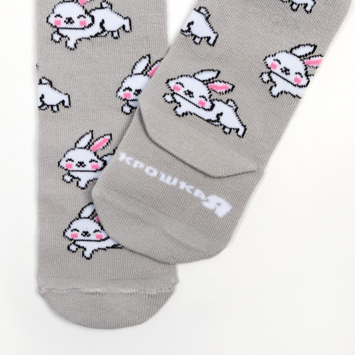 Колготки Крошка Я Колготки Крошка Я "Зайка", серый, рост 74-80 см