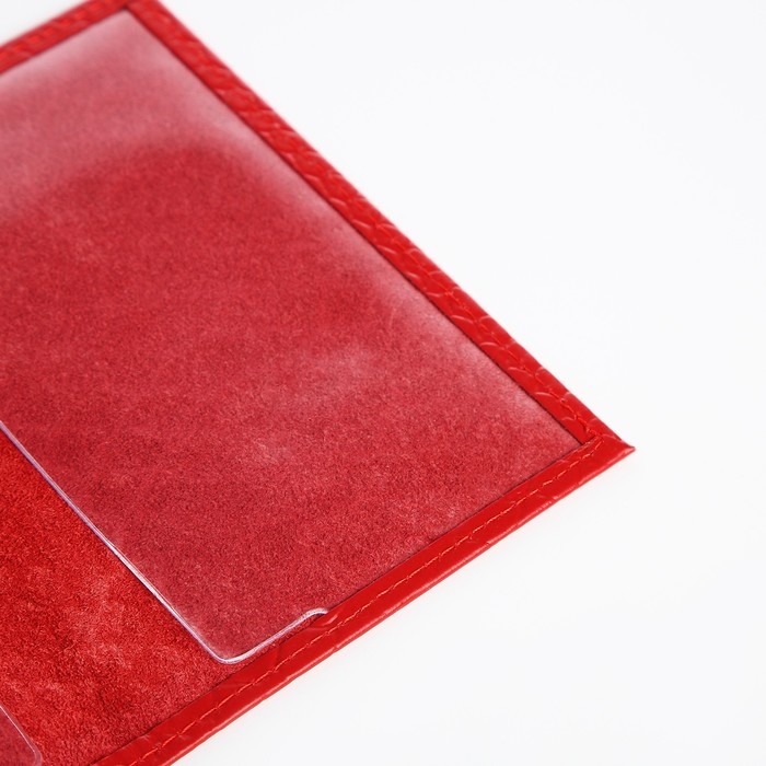 Обложка для паспорта, цвет красный