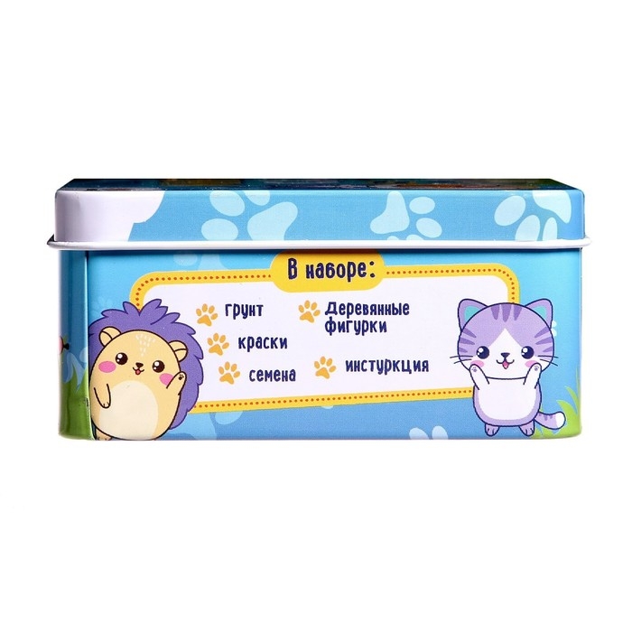 Набор для опытов «Мой мини-сад: Зверята», вырасти травку Набор для опытов «Мой мини-сад: Зверята», вырасти травку